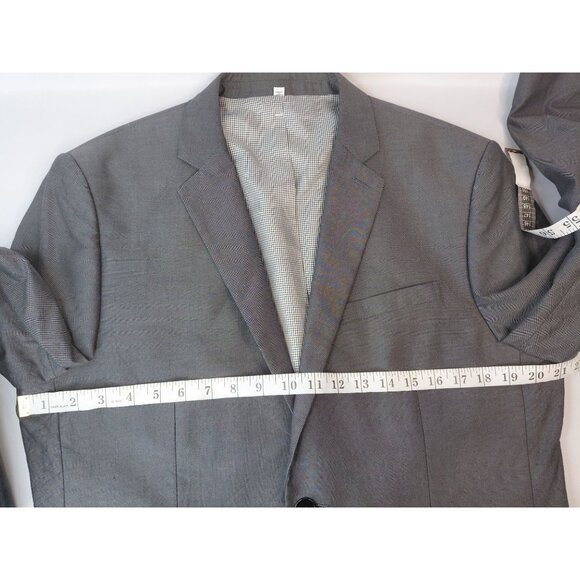 Express Men's Extra Slim Fit Suit 33/30 Gray Cotton Blend Blazer & Pants Set - Picture 14 of 16